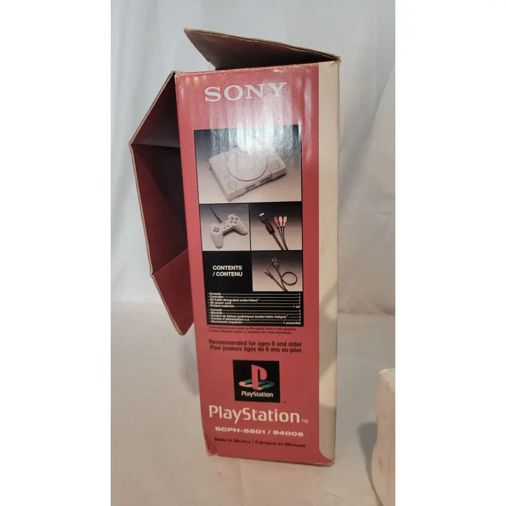 Sony PlayStation PS1 Console Bundle CIB Original Box DDR Game 2 Controllers Mem